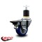 Service Caster 3'' Blue Poly Swivel 1-7/8'' Expanding Stem Caster with Brake SCC-EX20S314-PPUB-BLUE-PLB-178 - alternate 3